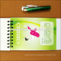 Umweltfreundliche pp-cover Spirale gewickeltes Notebook mit Stift